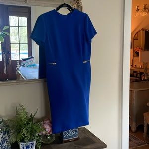Tahari royal blue dress sz 12